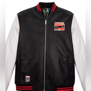 Marvel Comics 80th Anniversary Reversible Varsity Jacket for Men